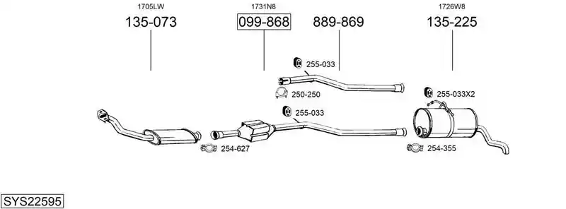 BOSAL SYS22595
