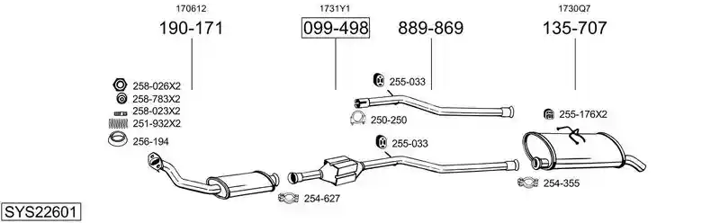 BOSAL SYS22601