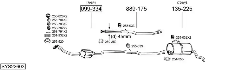 BOSAL SYS22603