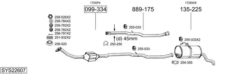 BOSAL SYS22607