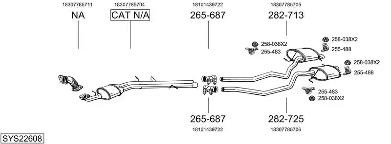 BOSAL SYS22608