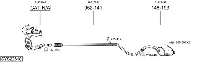 BOSAL SYS22610