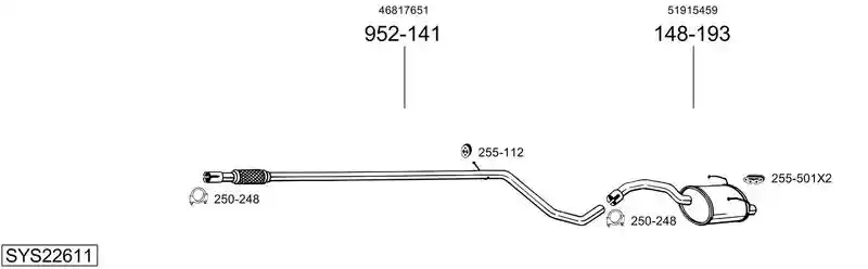 BOSAL SYS22611
