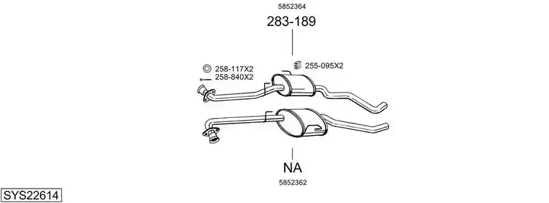 BOSAL SYS22614
