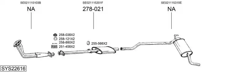 BOSAL SYS22616