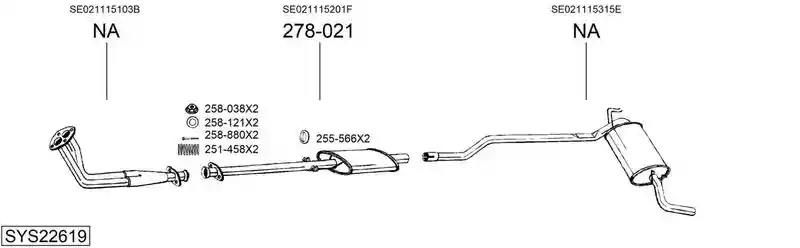 BOSAL SYS22619