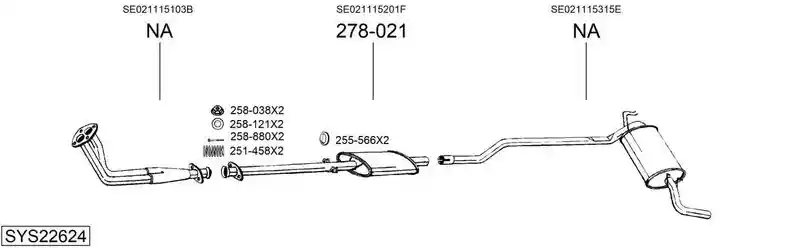 BOSAL SYS22624