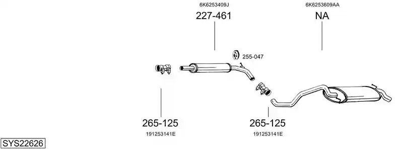 BOSAL SYS22626