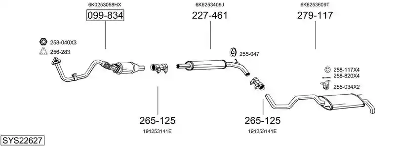 BOSAL SYS22627