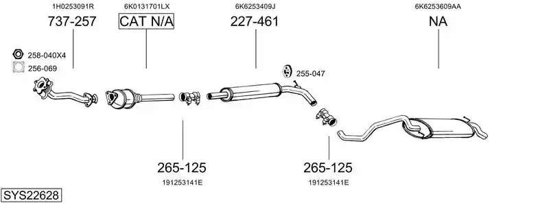 BOSAL SYS22628