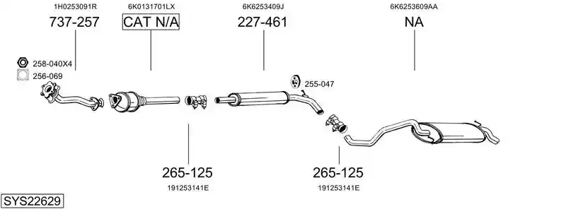 BOSAL SYS22629