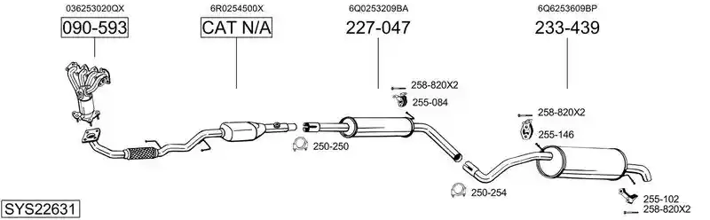 BOSAL SYS22631