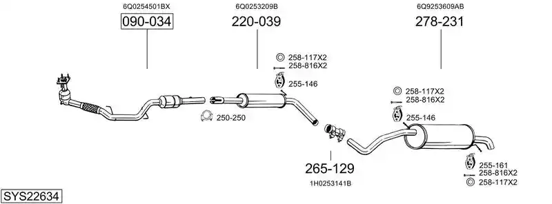 BOSAL SYS22634
