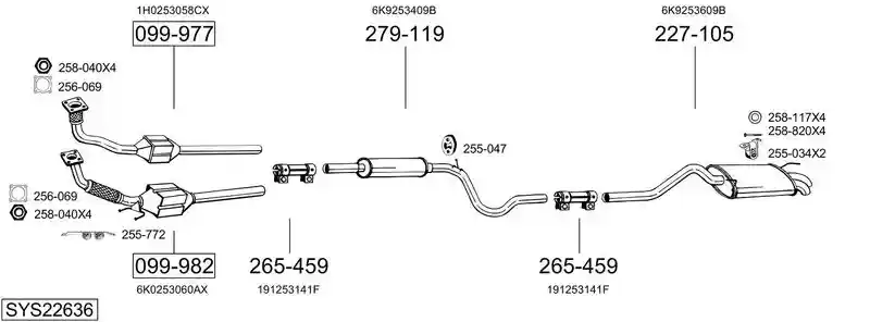 BOSAL SYS22636