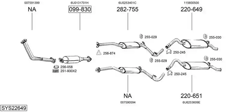 BOSAL SYS22649