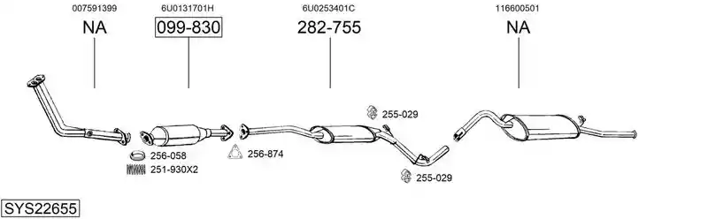 BOSAL SYS22655