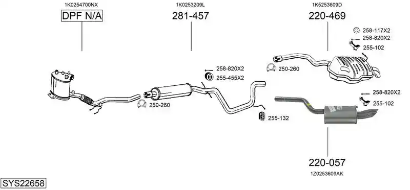 BOSAL SYS22658