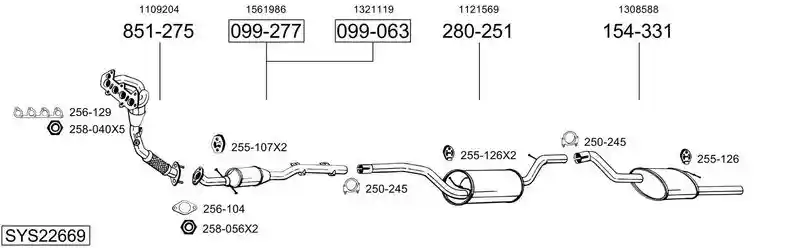 BOSAL SYS22669