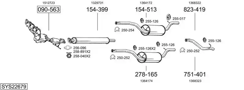 BOSAL SYS22679