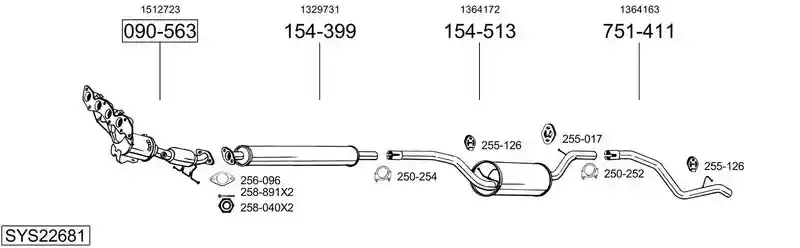 BOSAL SYS22681