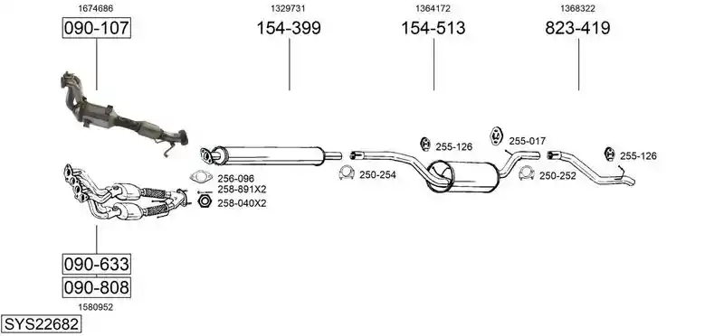 BOSAL SYS22682