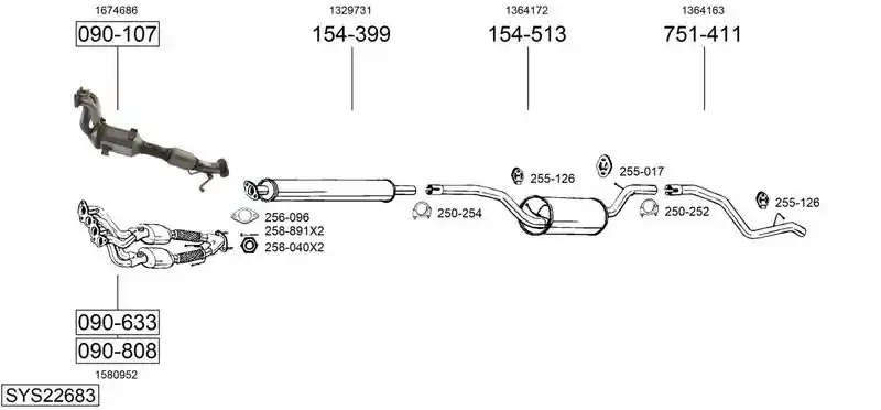 BOSAL SYS22683