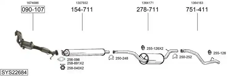 BOSAL SYS22684