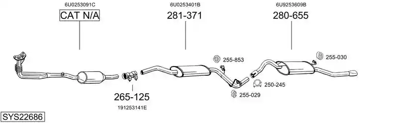BOSAL SYS22686