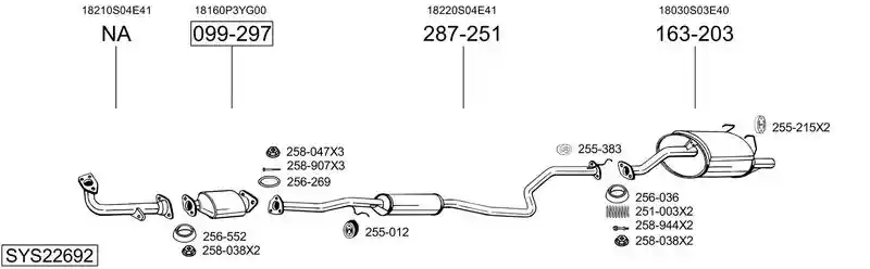 BOSAL SYS22692
