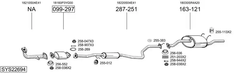 BOSAL SYS22694