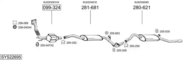 BOSAL SYS22695