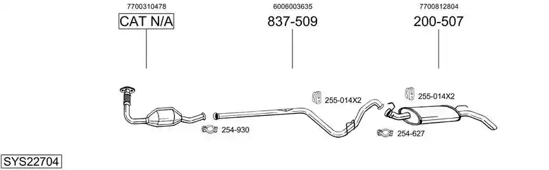 BOSAL SYS22704