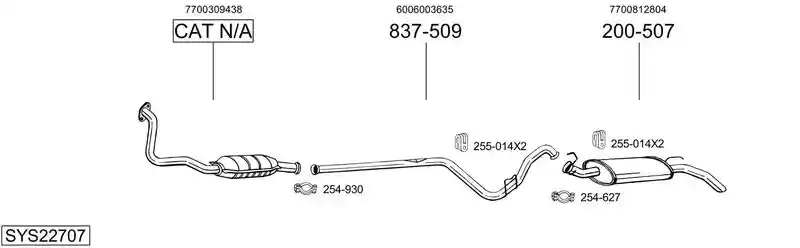 BOSAL SYS22707