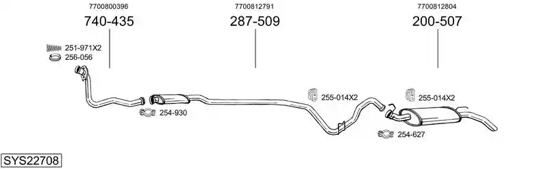 BOSAL SYS22708