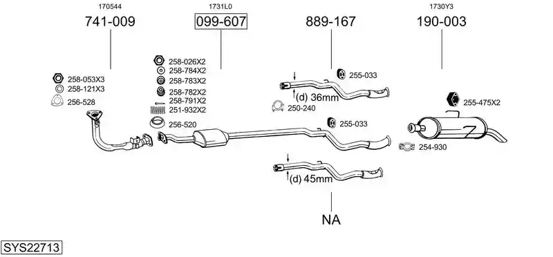 BOSAL SYS22713
