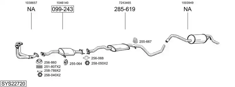 BOSAL SYS22720
