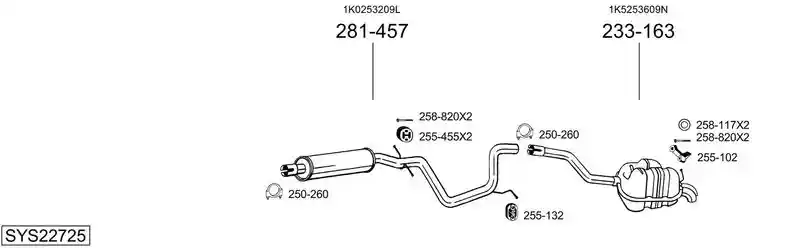 BOSAL SYS22725