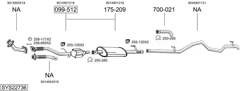 BOSAL SYS22736