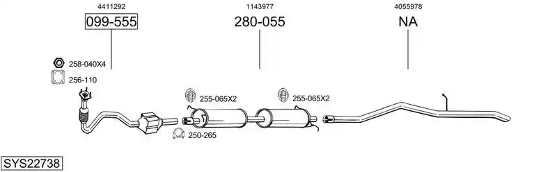 BOSAL SYS22738