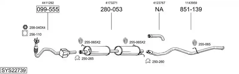 BOSAL SYS22739