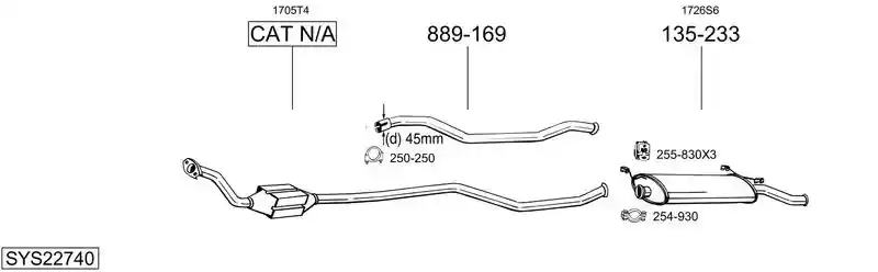 BOSAL SYS22740