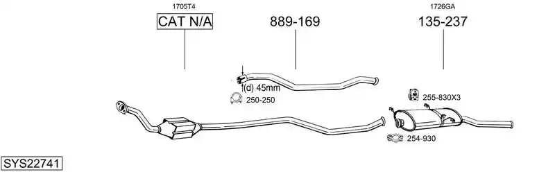 BOSAL SYS22741