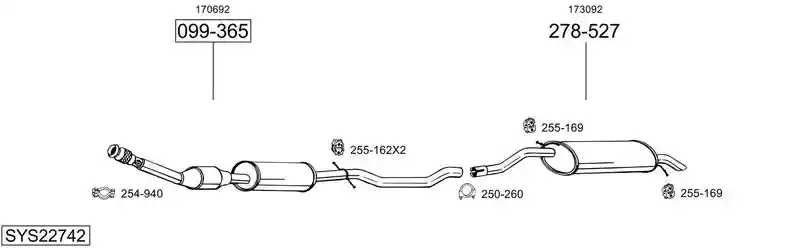 BOSAL SYS22742