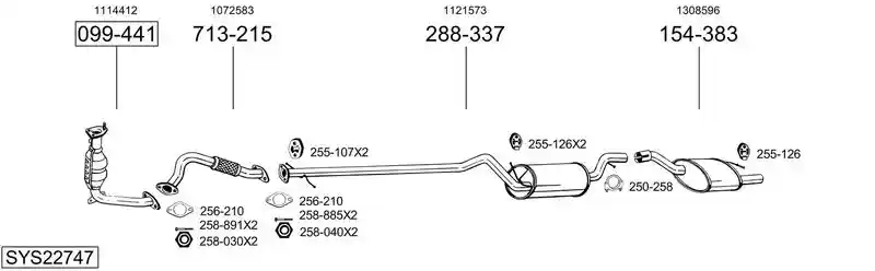BOSAL SYS22747