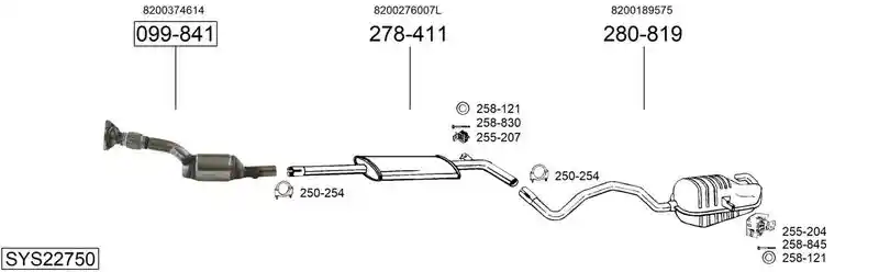 BOSAL SYS22750