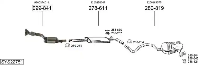 BOSAL SYS22751