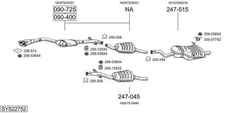 BOSAL SYS22752