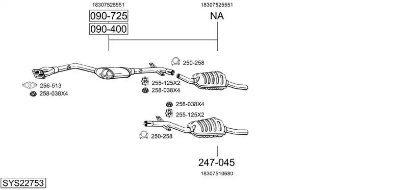 BOSAL SYS22753