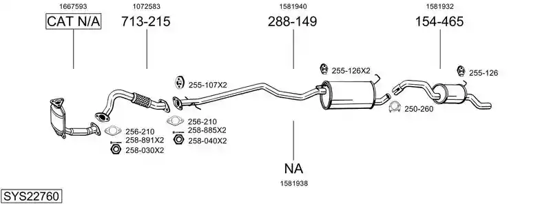 BOSAL SYS22760
