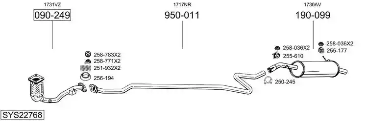 BOSAL SYS22768